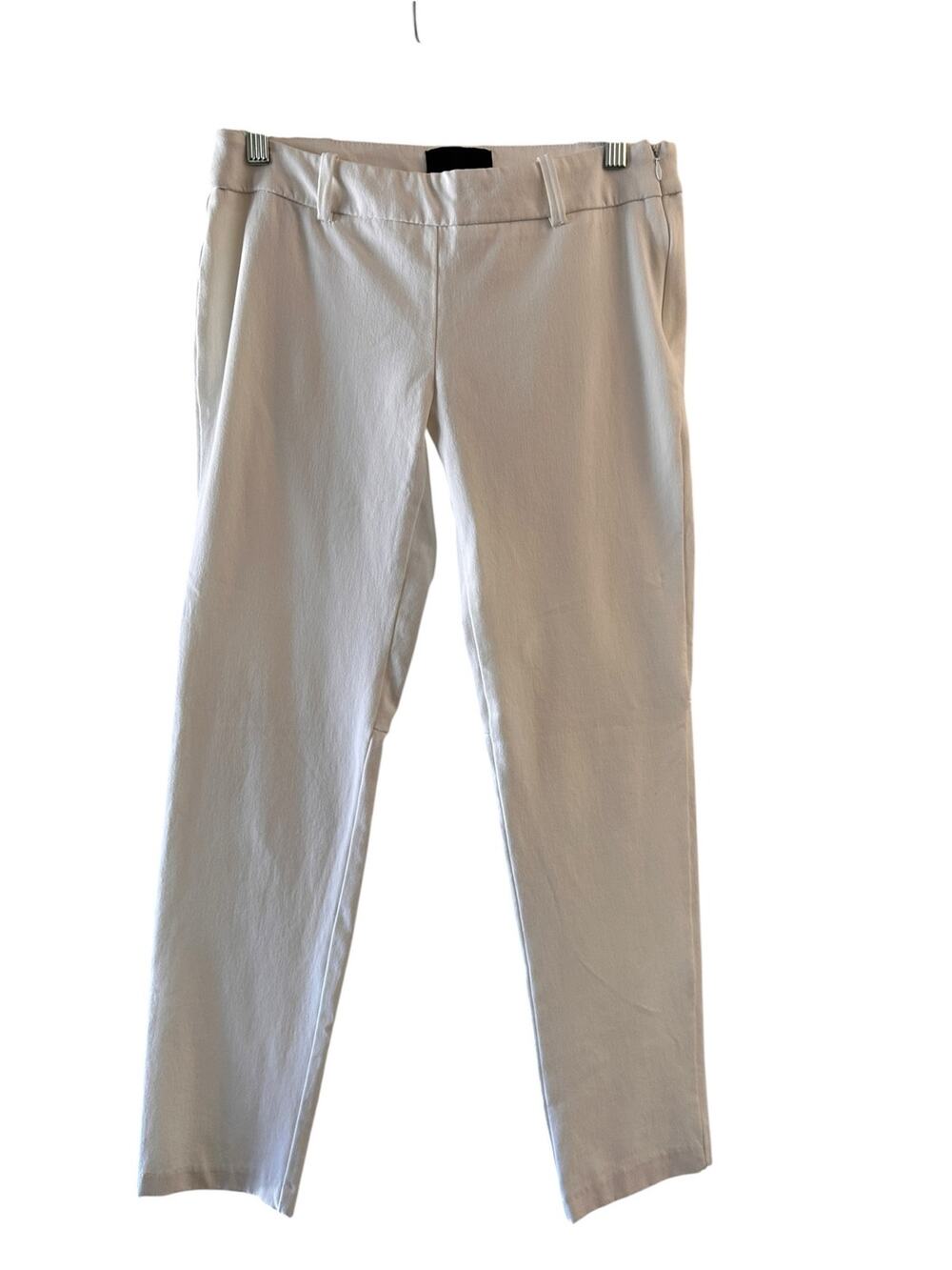 Cynthia Rowley White Side Zip Skinny Ankle Stretch Pants Women Sz 2